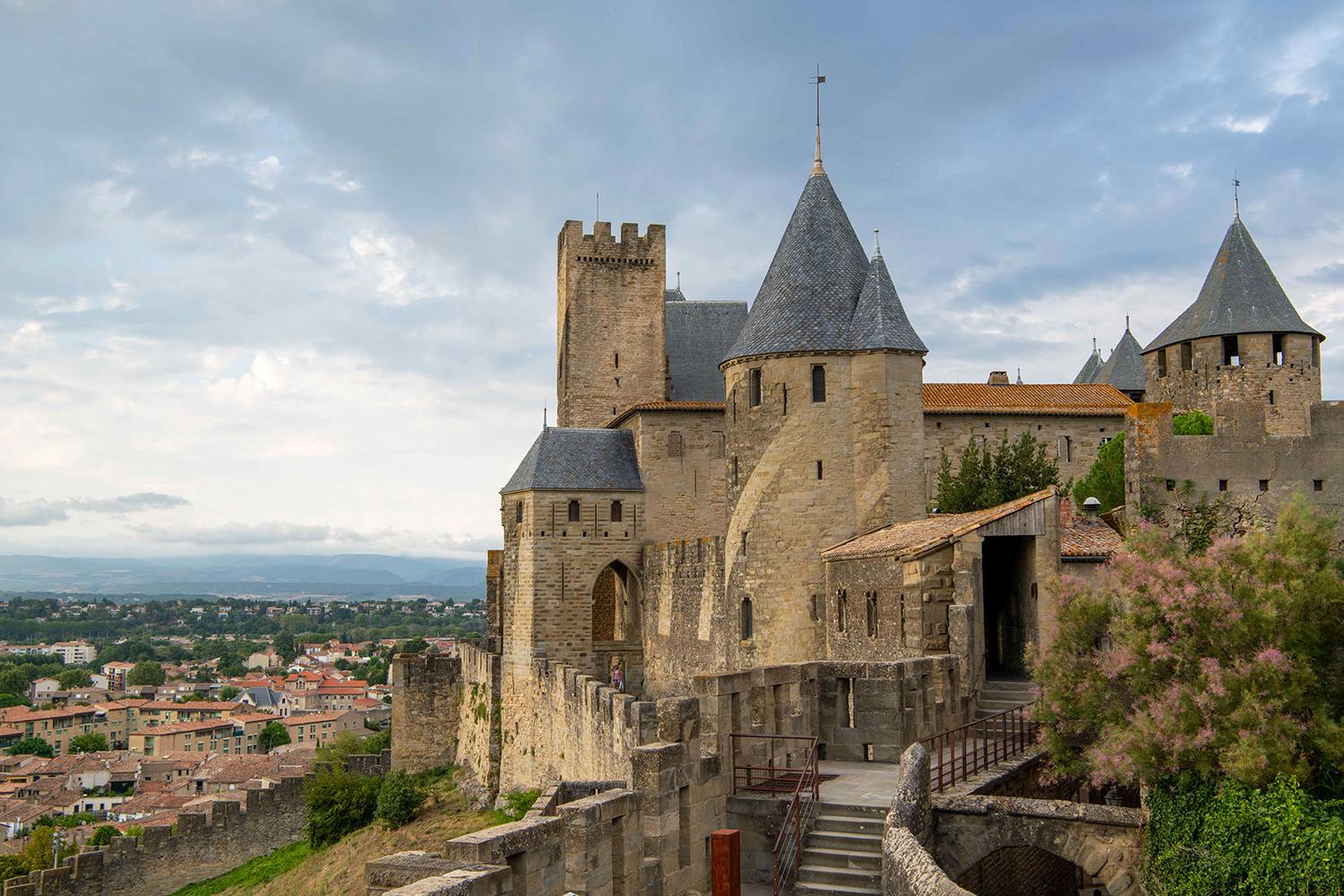 Carcassonne La Cité 20 mins from Domaine Majou luxury french countryside event, retreat and wedding venue in the South of France